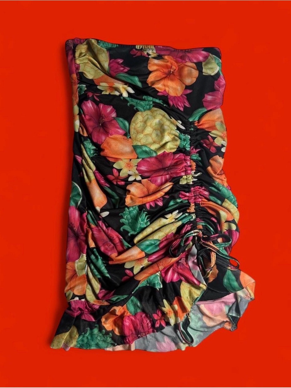 dELiA*s  Y2K Indie Sleaze Tropical floral print mini dress